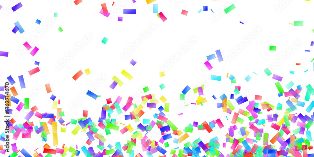 Celebration background template with confetti Colorful ribbons Celebration background template with confetti Colorful ribbons