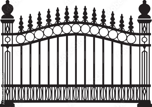 wrought iron fence