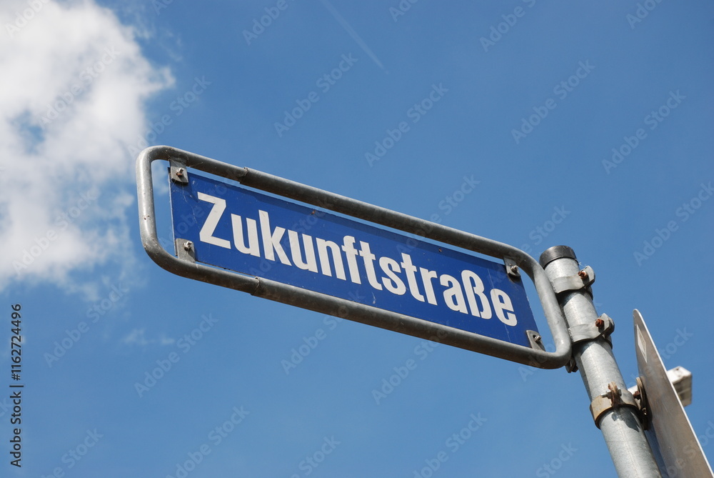 Fototapeta premium Zukunftstraße