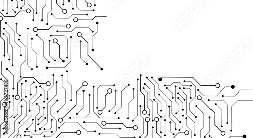 Circuit technology background with hi-tech digital data connection system and computer electronic design
