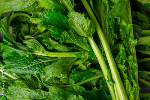 Biologic and organic turnip greens from Puglia, Italy