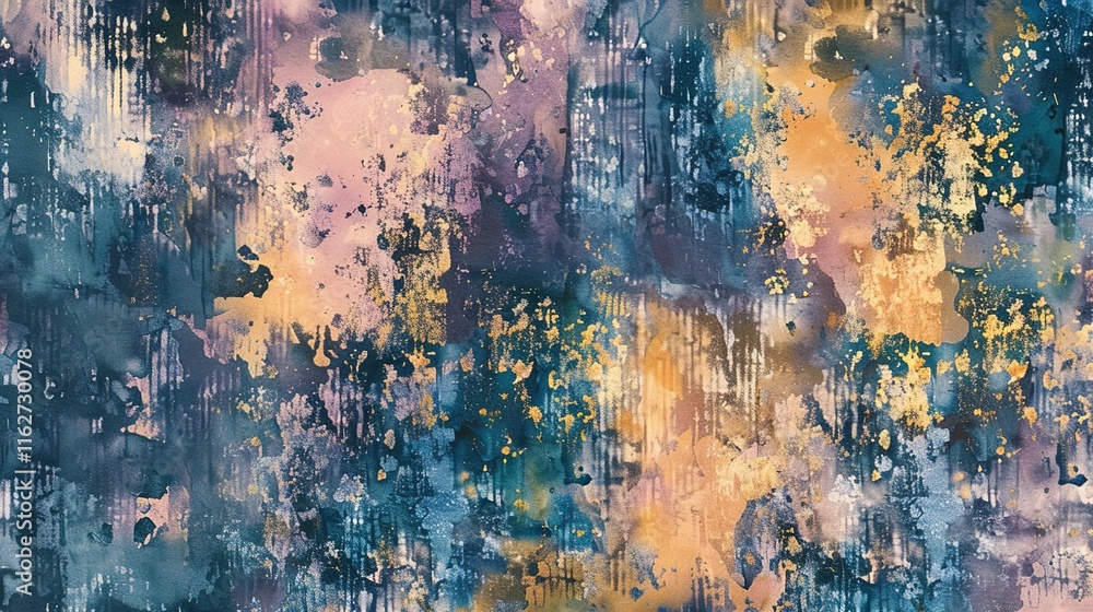 Obraz premium Watercolour seamless pattern wallpaper