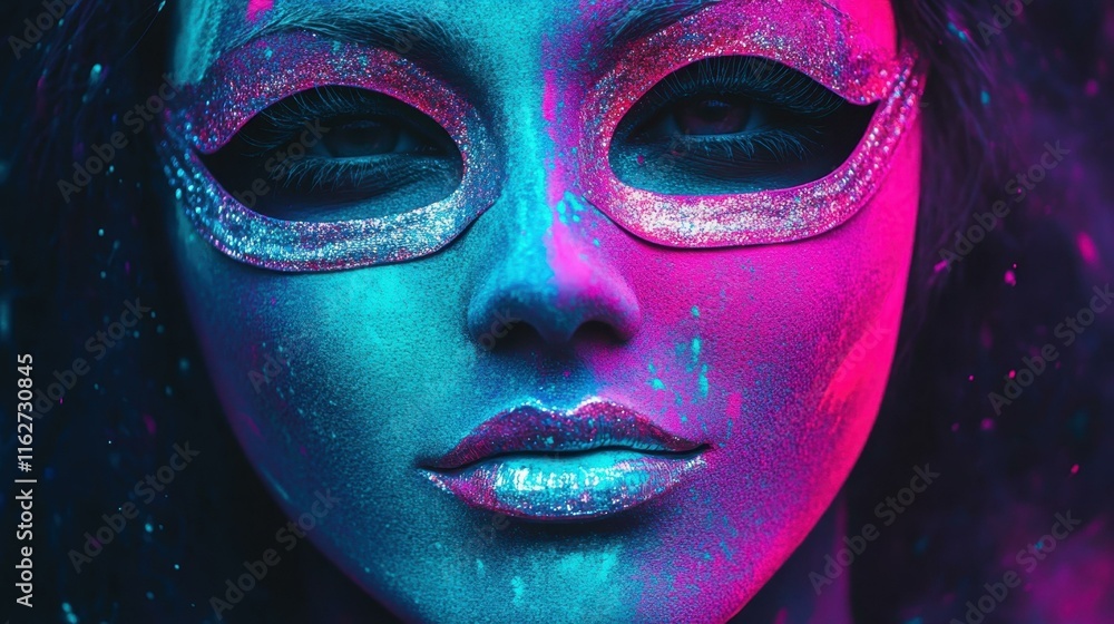 Vibrant Holi festival colors masks adding mystery Vibrant Holi festival colors masks adding mystery