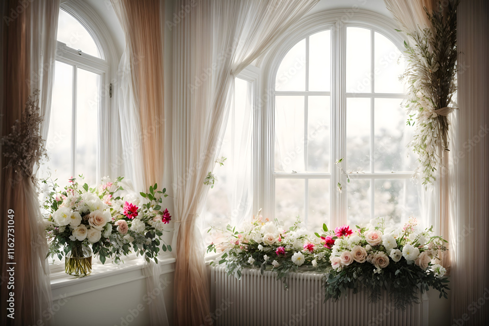 Fototapeta premium cortinas brancas