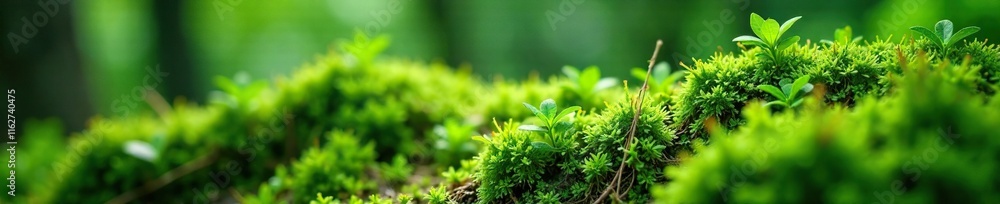 Foliage covered in a soft, velvety layer of moss, garden, tranquility, moss Foliage covered in a soft, velvety layer of moss, garden, tranquility, moss