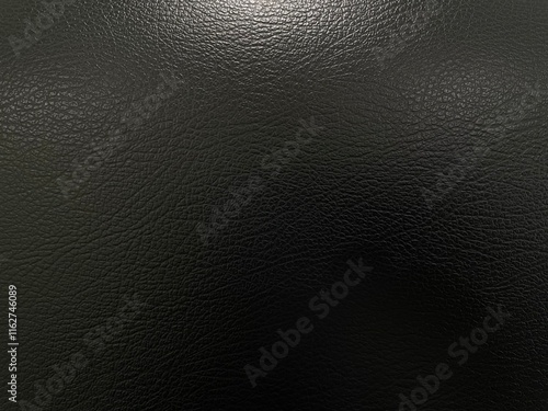 Fotografie Black faux leather texture. material fabric