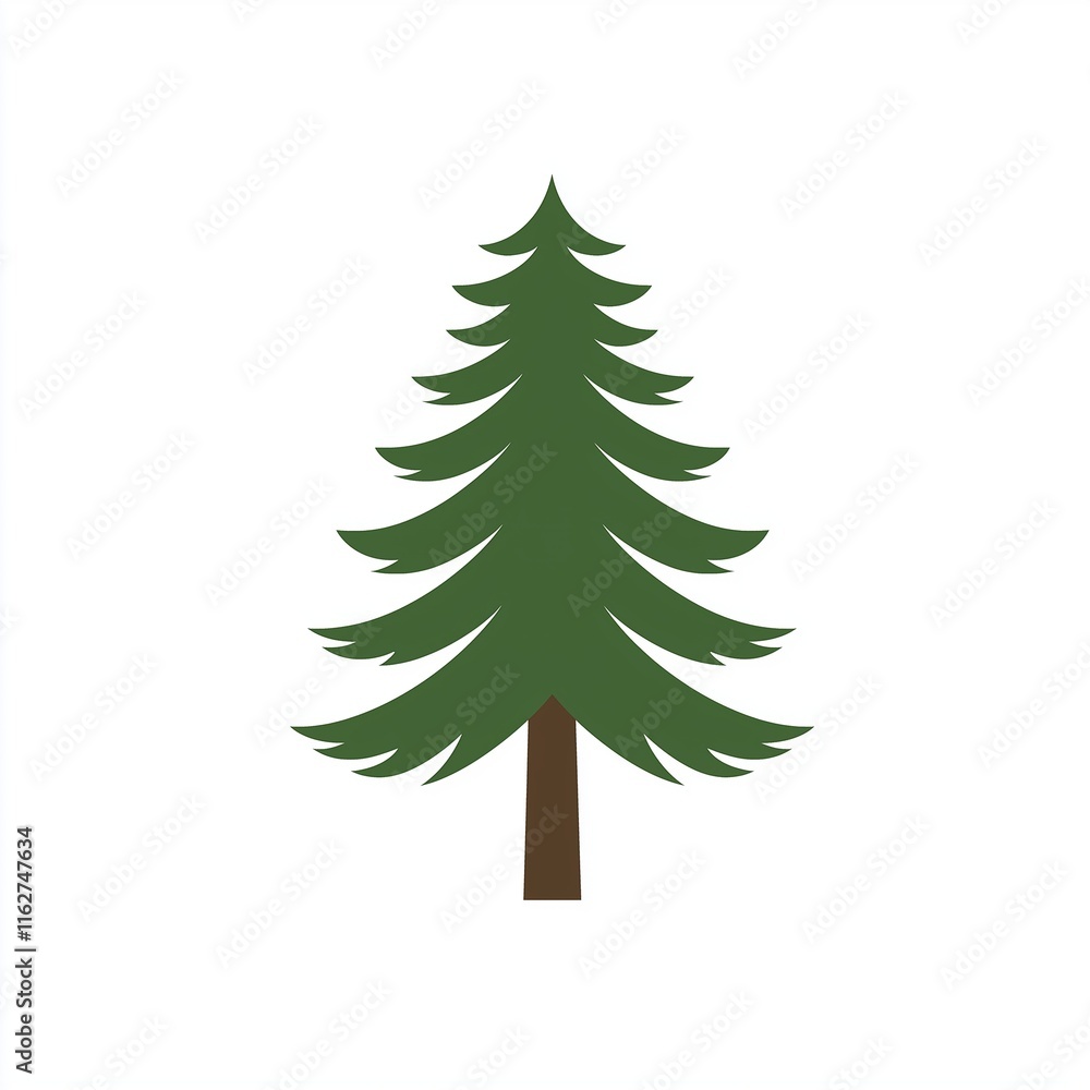 Logo of a pine tree, simple vector style, white background, green color palette, simple design, flat colors, minimalistic, vector art, white and dark brown.
Logo of a pine tree, simple vector style, white background, green color palette, simple design, flat colors, minimalistic, vector art, white and dark brown.