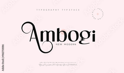 Luxury alphabet letters font. Typography elegant wedding classic lettering serif fonts decorative vintage retro concept.
