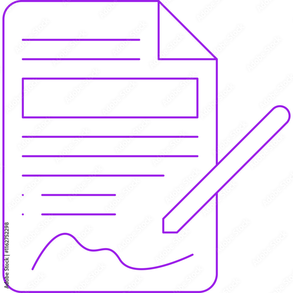 Contract icon single vector illustration Contract icon single vector illustration