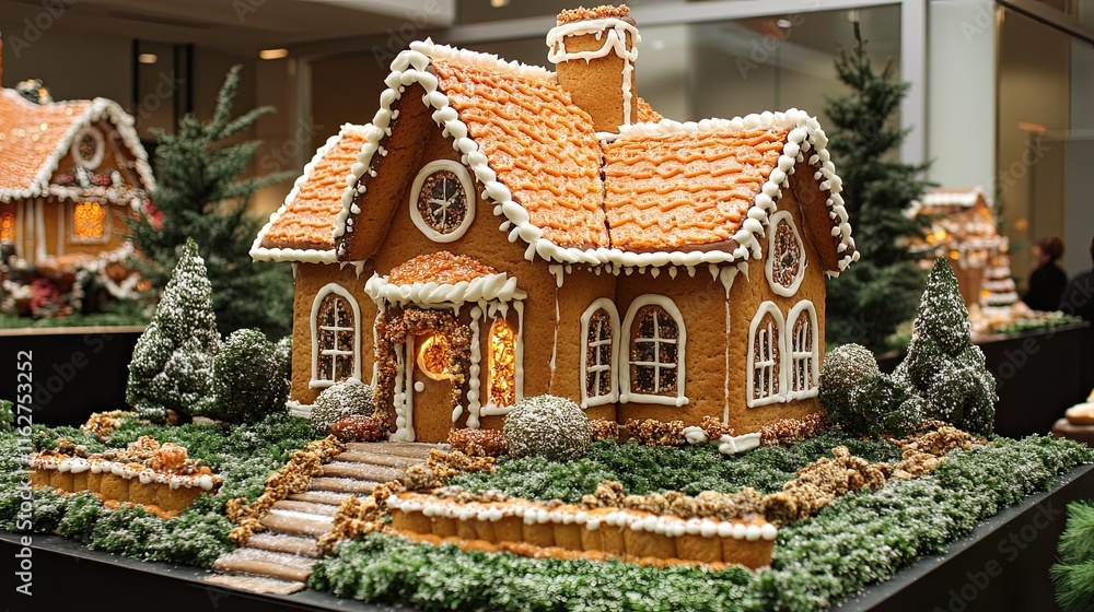 Charming gingerbread house design Charming gingerbread house design