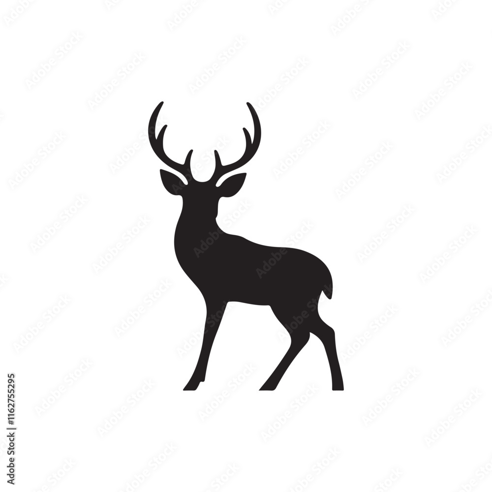 black deer icon set vector design isolated on white background
black deer icon set vector design isolated on white background