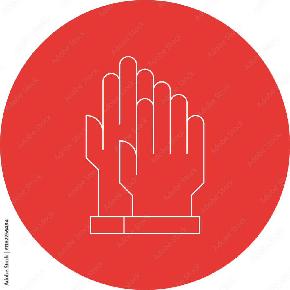Gloves icon single vector illustration Gloves icon single vector illustration