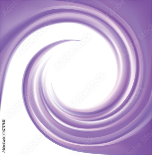 Glossy radial rippled curvy logo sign icon text space in glow white center. Fluid mauve symbol surface frame design. Appetizing yogurt juicy fruits light pink color: grape, currant, mulberry, bilberry