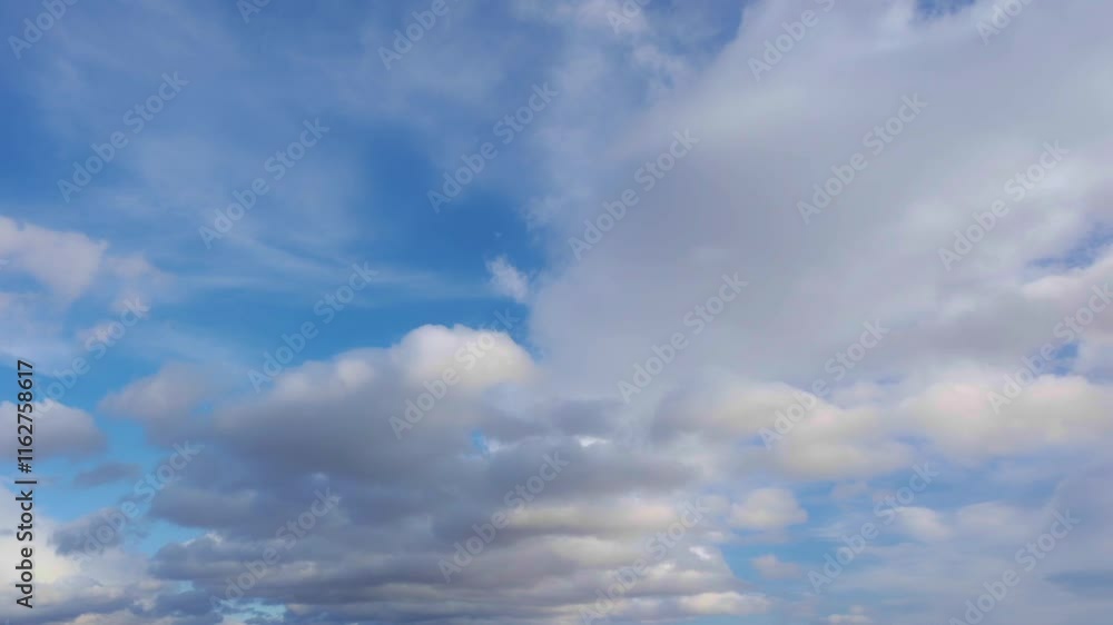 Clouds moving in the blue sky. Timelapse Clouds moving in the blue sky. Timelapse