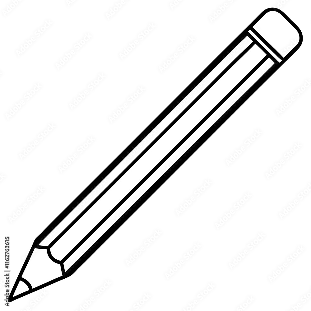 Dynamic pencil Line Art Vector Creativity Dynamic pencil Line Art Vector Creativity