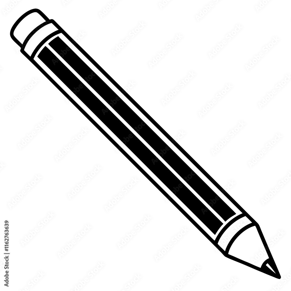 Dynamic pencil Line Art Vector Creativity Dynamic pencil Line Art Vector Creativity