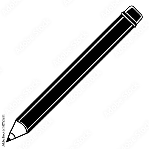 Dynamic pencil Line Art Vector Creativity