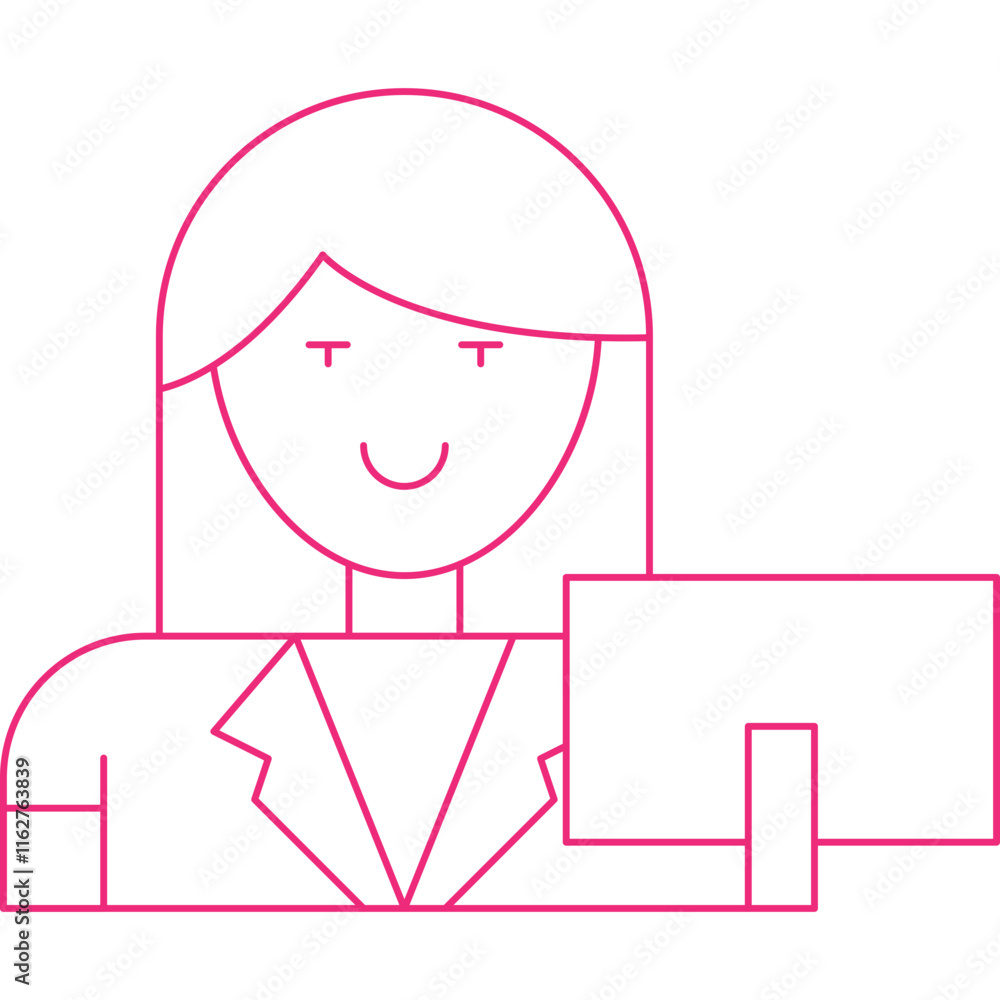 Cashier icon single vector illustration Cashier icon single vector illustration