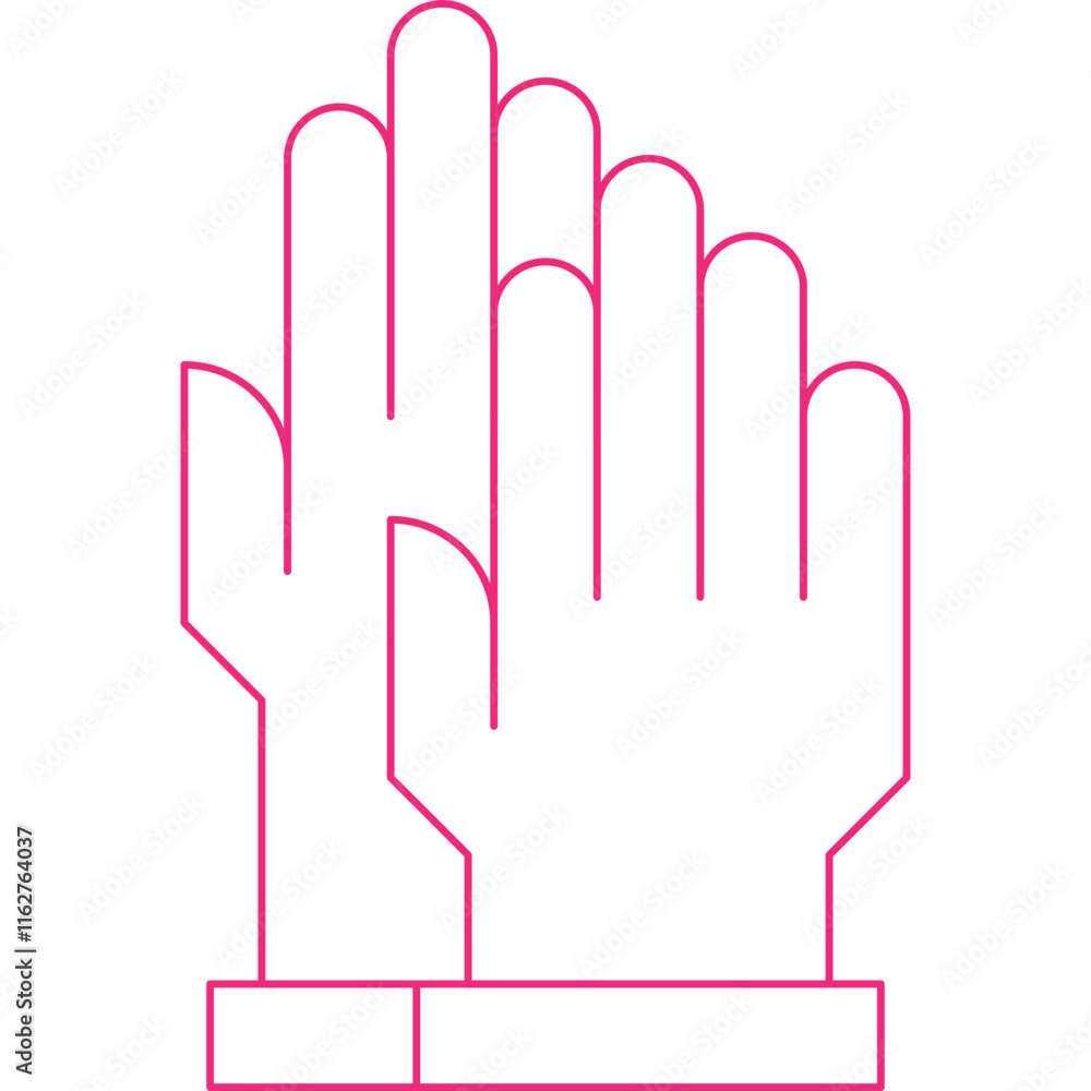 Gloves icon single vector illustration Gloves icon single vector illustration