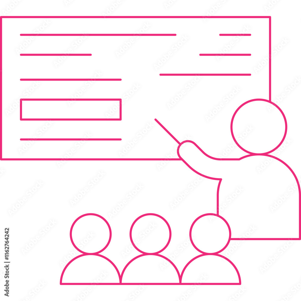 Teaching icon single vector illustration Teaching icon single vector illustration