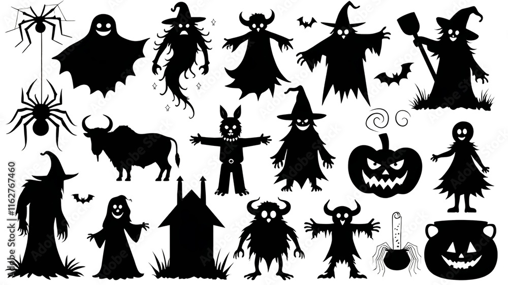 set of halloween icons