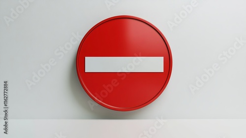 A bold red sign with a white horizontal bar is displayed on a clean, minimalistic background. The design clearly signifies restriction of access, making it easily recognizable Free Download A bold red sign with a white horizontal bar is displayed on a clean, minimalistic background. The design clearly signifies restriction of access, making it easily recognizable - GFXLoad