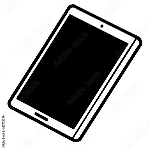 Elegant Tablet Outline Vector