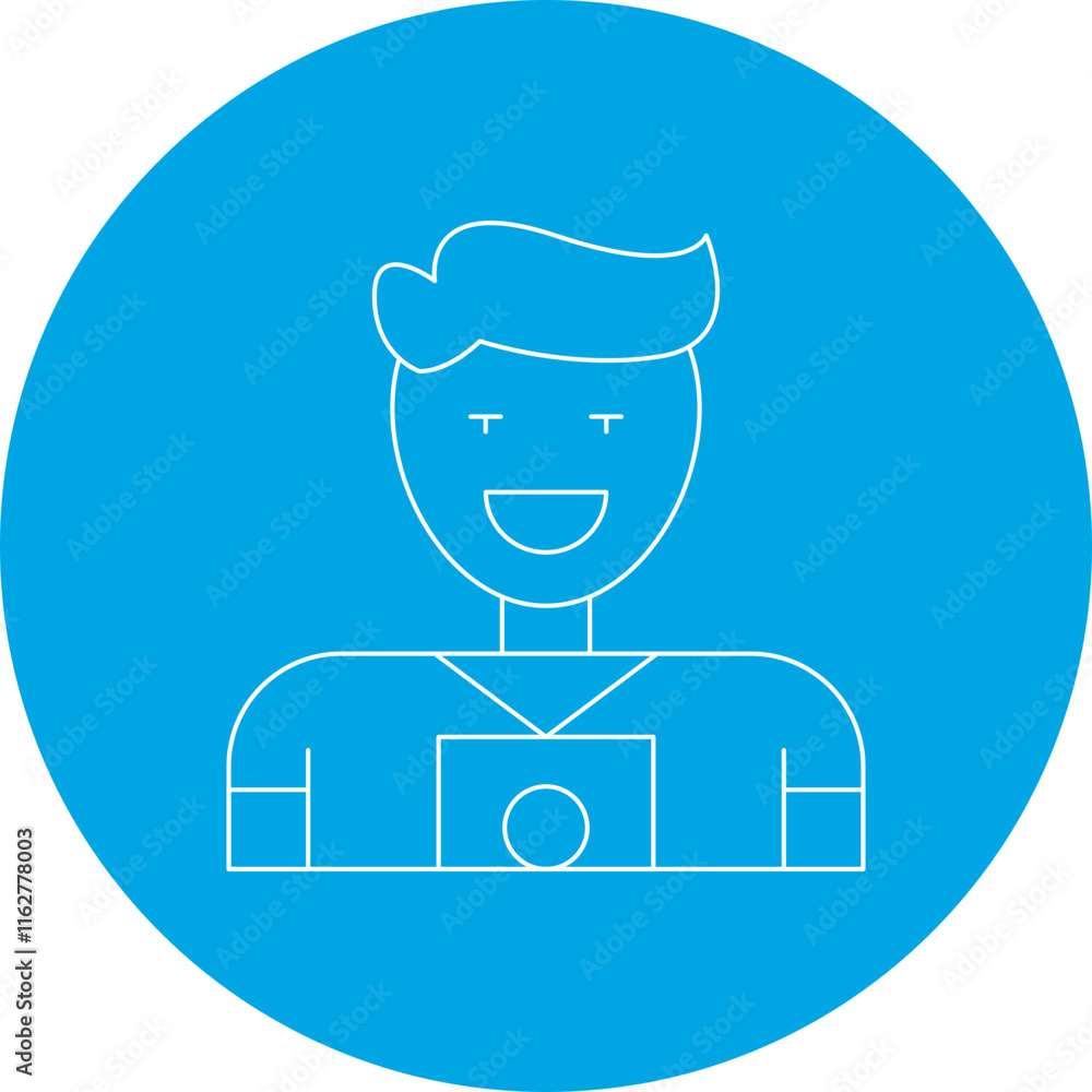 Photographer icon single vector illustration Photographer icon single vector illustration