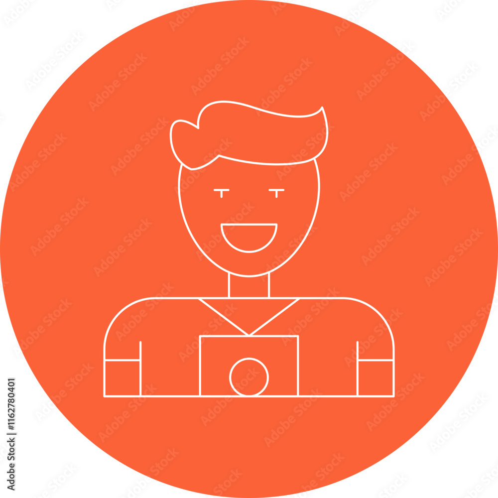 Photographer icon single vector illustration Photographer icon single vector illustration