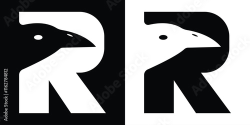 RAVEN LOGO DESIGN, BIRD, IMAGE, BLACK, COMMON, INSPIRATION