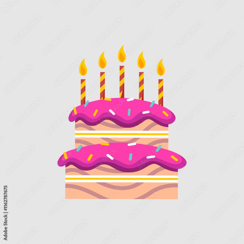 Birthday Cake Vector Art Icons and Graphics Design Birthday Cake Vector Art Icons and Graphics Design