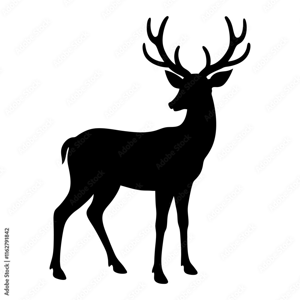 Deer Silhouette vector silhouette Deer Silhouette vector silhouette