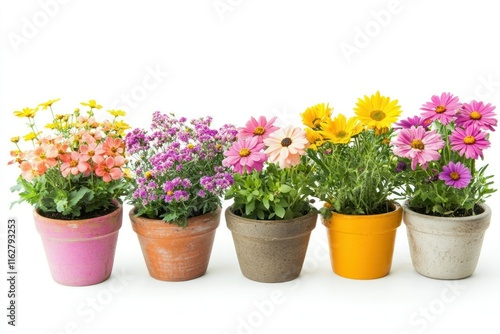 Wallpaper Mural Colorful Array of Flowers in Various Pots Torontodigital.ca