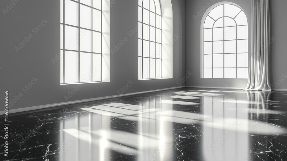 Monochrome minimalist textures sleek black marble floor Monochrome minimalist textures sleek black marble floor
