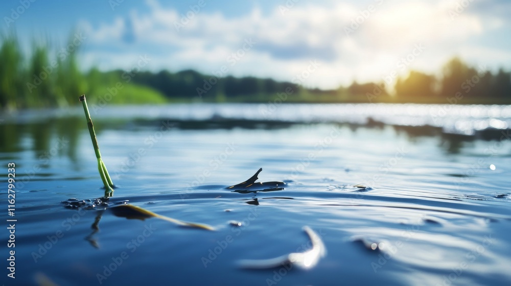 A serene view of water reflecting the sky, with gentle ripples and a hint of greenery on the shore, showcasing nature's tranquility. A serene view of water reflecting the sky, with gentle ripples and a hint of greenery on the shore, showcasing nature's tranquility.