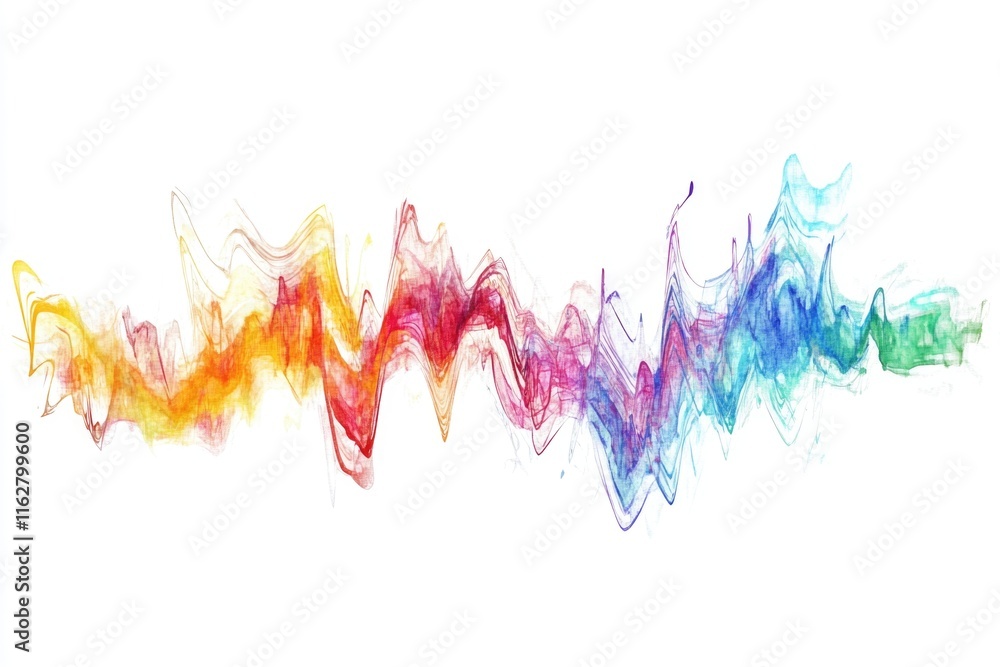 Fototapeta premium A swirling cloud of colorful smoke fills the air, perfect for illustrating atmospheric effects or artistic expressions