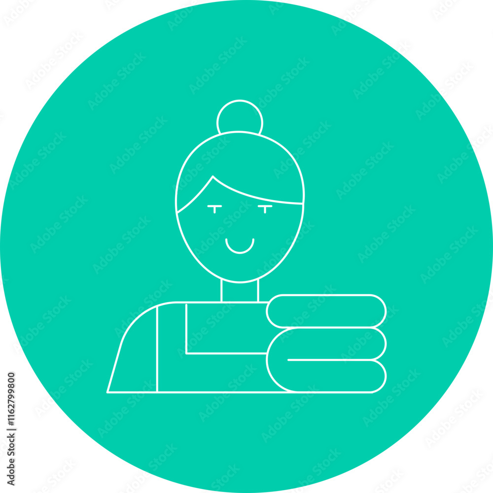 Maid icon single vector illustration Maid icon single vector illustration