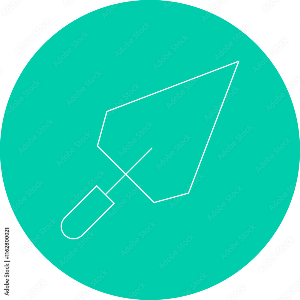 Trowel icon single vector illustration Trowel icon single vector illustration