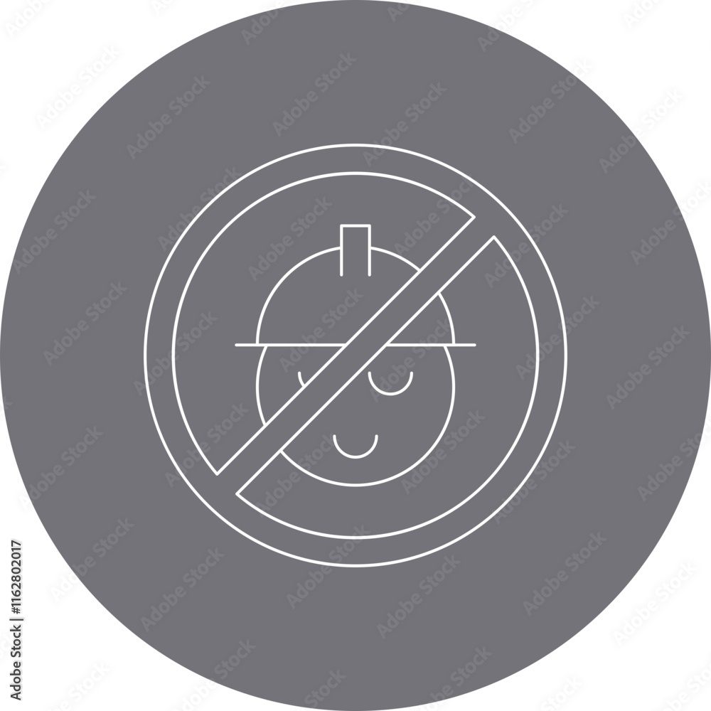 No Child Labor icon single vector illustration No Child Labor icon single vector illustration