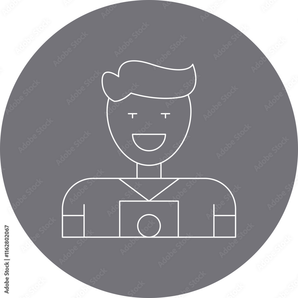 Photographer icon single vector illustration Photographer icon single vector illustration