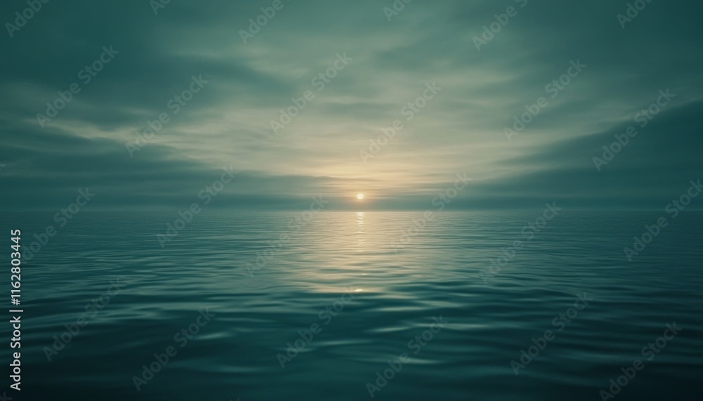 A tranquil seascape featuring calm waters and a serene sunset over the horizon, creating a peaceful and reflective atmosphere. A tranquil seascape featuring calm waters and a serene sunset over the horizon, creating a peaceful and reflective atmosphere.