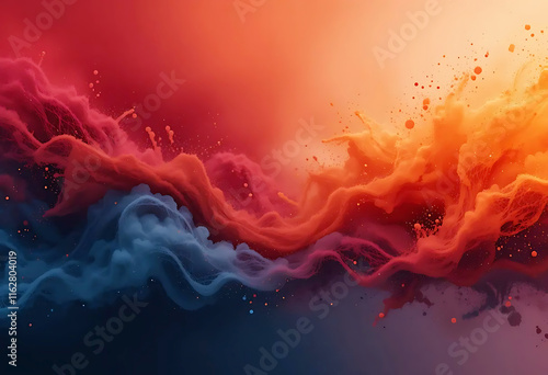 Dynamic Multicolor Background with Scarlet Red, Burnt Orange, and Goldenrod A Modern Textured Design
