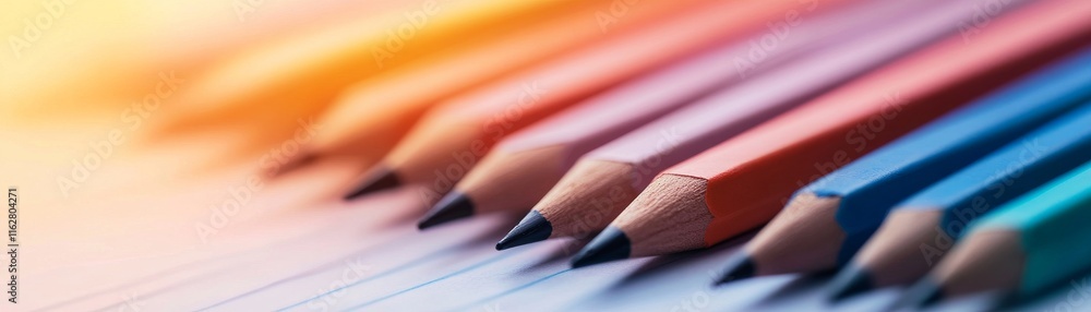 A vibrant array of colored pencils neatly arranged, showcasing a spectrum of colors perfect for artists and creatives. A vibrant array of colored pencils neatly arranged, showcasing a spectrum of colors perfect for artists and creatives.