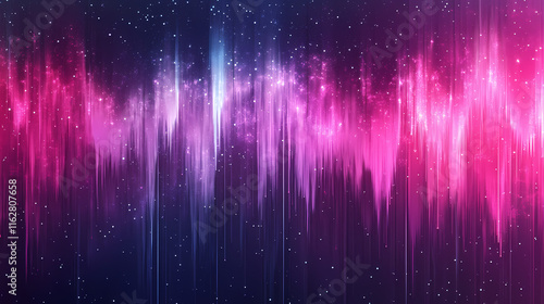 Symmetrical dreamy starfall seamless cosmic grunge shader texture. Starfall. Illustration photo