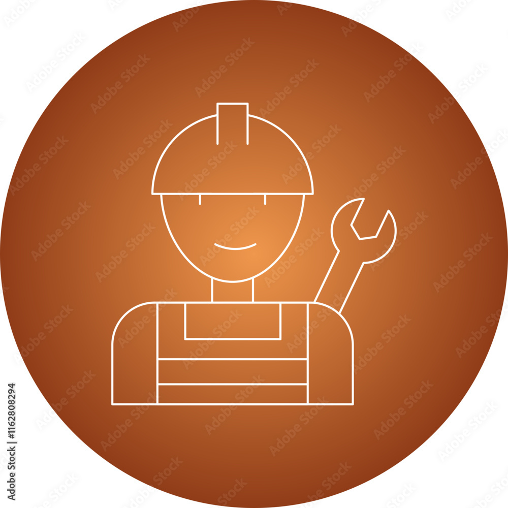 Plumber icon single vector illustration Plumber icon single vector illustration