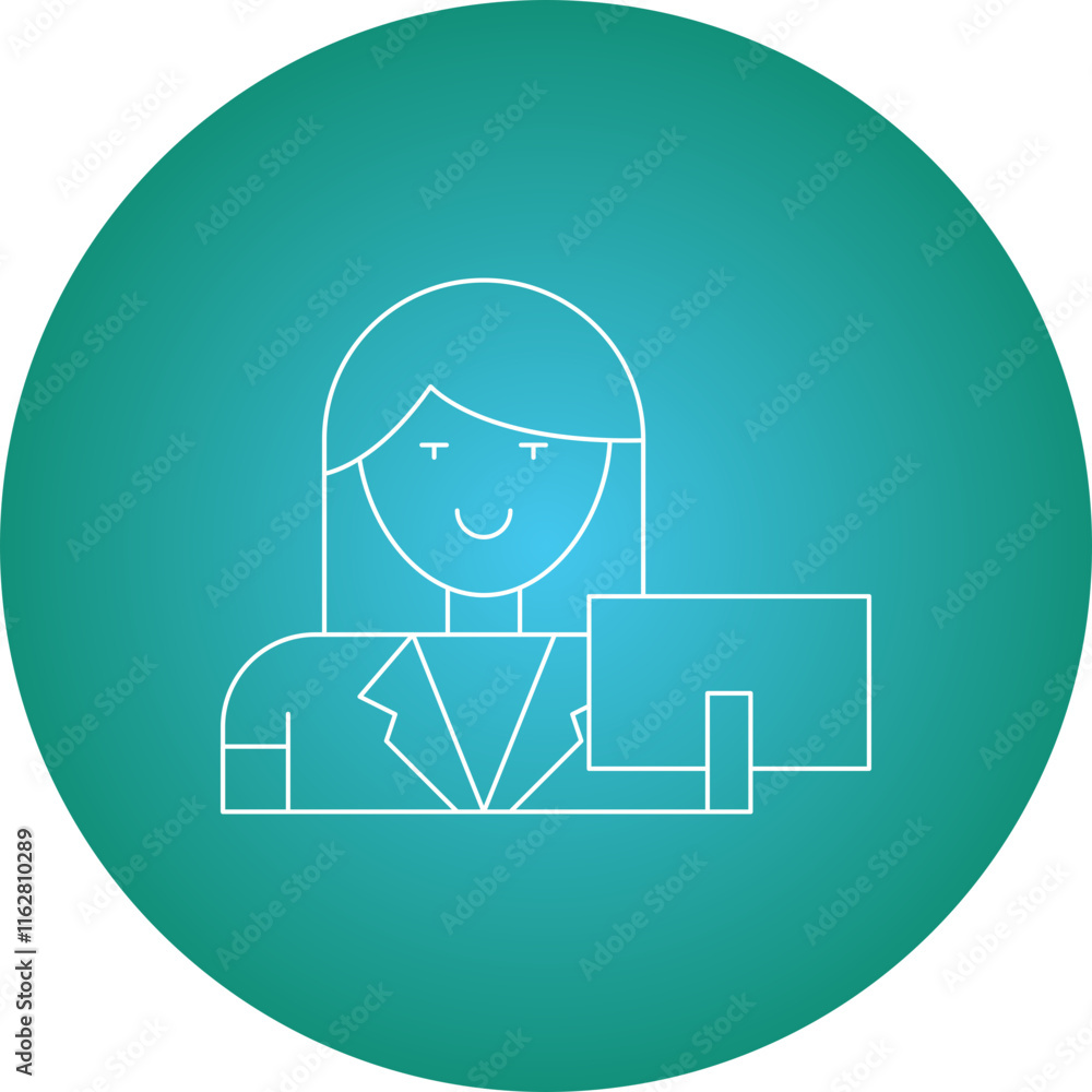 Cashier icon single vector illustration Cashier icon single vector illustration