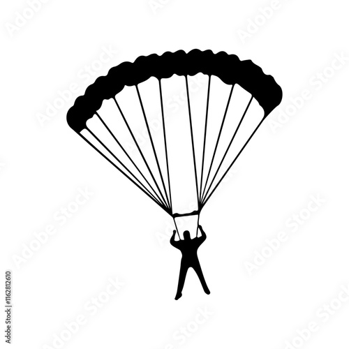paragliding in the sky
