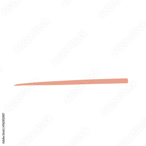 wooden bamboo toothpick on white background