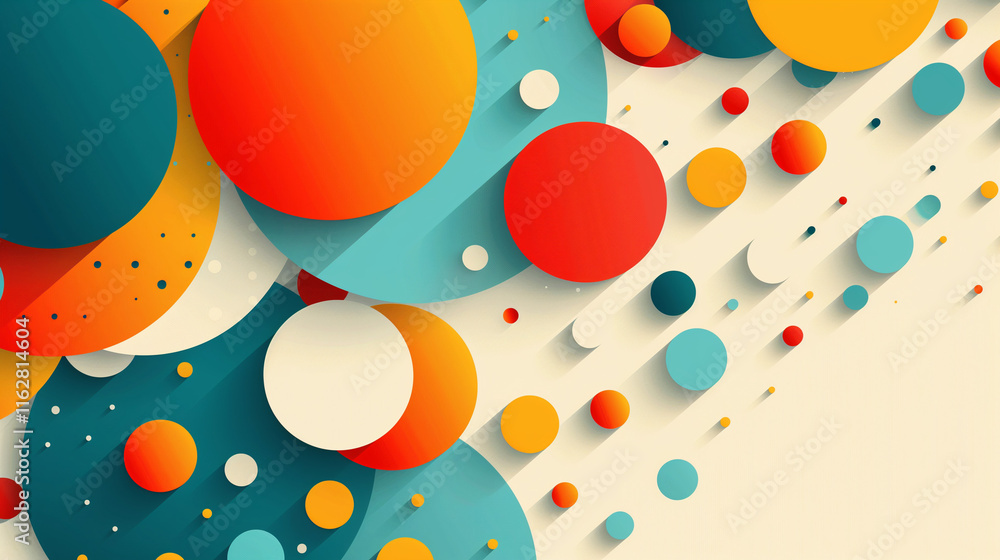 Colorful Abstract Geometric Circles Illustration with Vibrant 3D Effects for Modern Graphic Design Projects Colorful Abstract Geometric Circles Illustration with Vibrant 3D Effects for Modern Graphic Design Projects