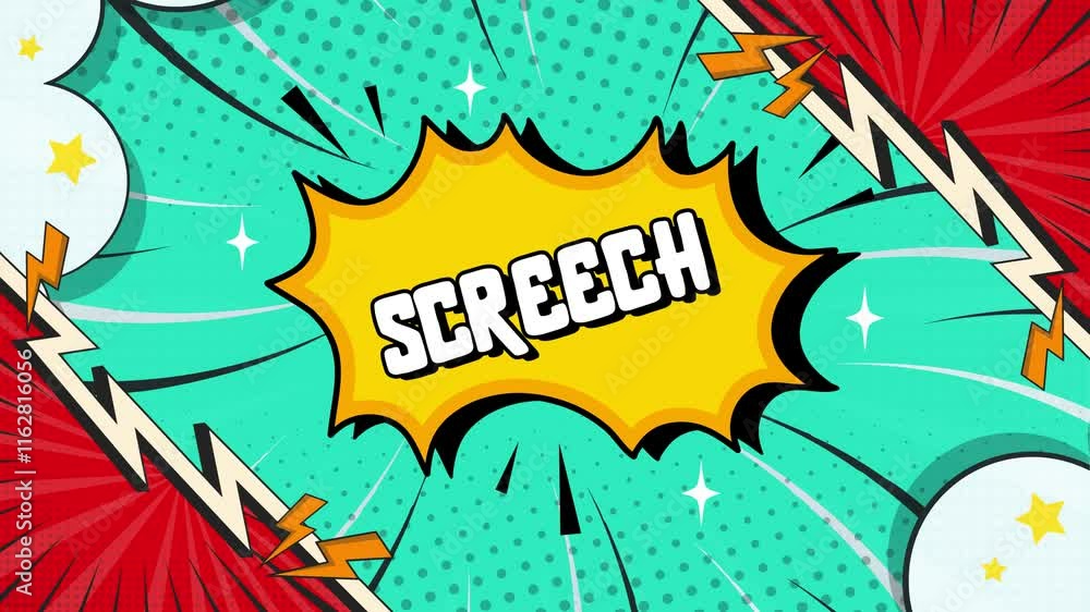 Screech Comic Text Effects for Fun Videos animated cartoon style typography Screech Comic Text Effects for Fun Videos animated cartoon style typography